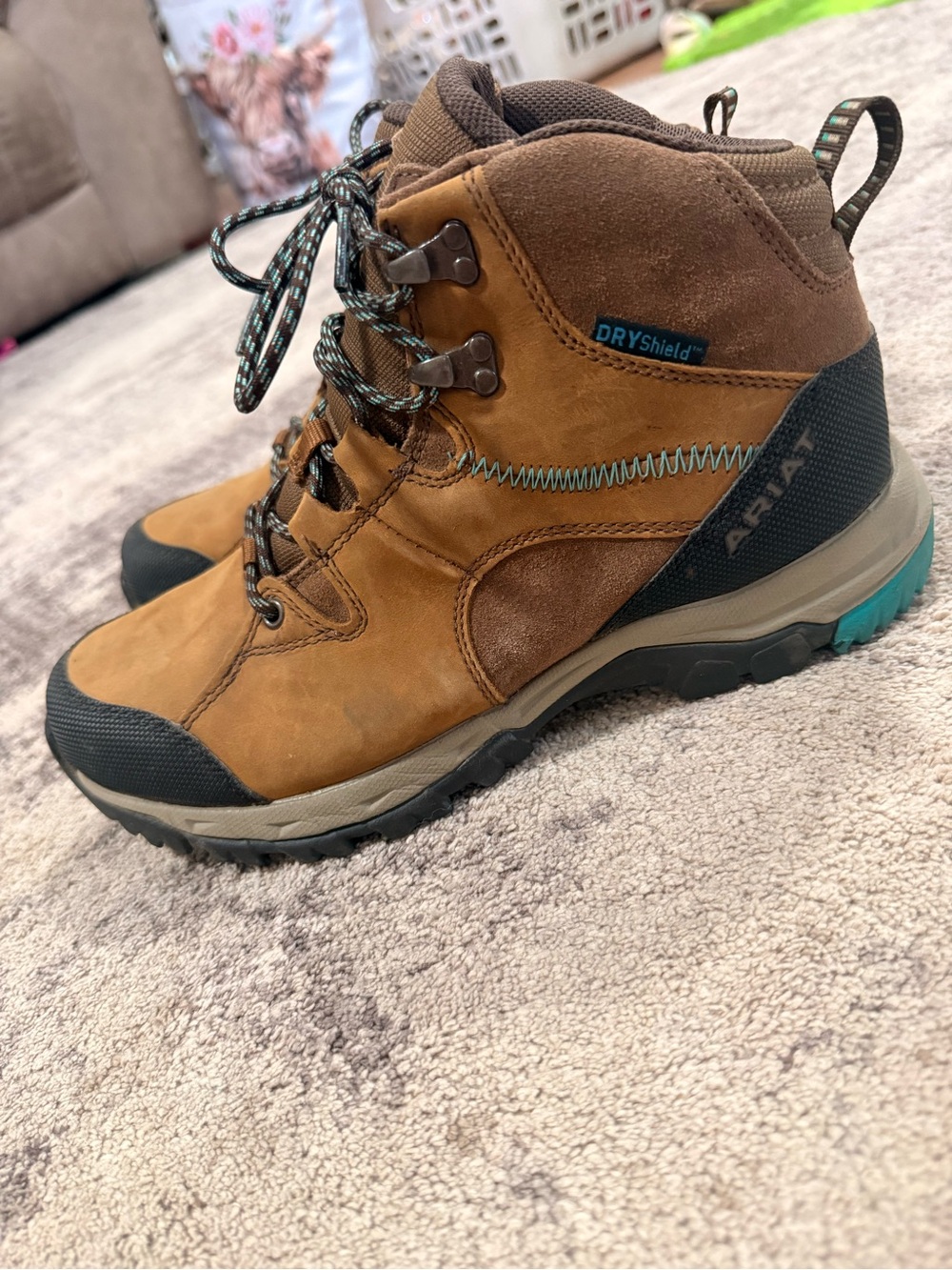 Ariat Brown Lace-Up Women's Waterproof Hiking Boots